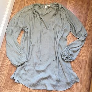 Show Me Your Mumu sage green flowy top XS